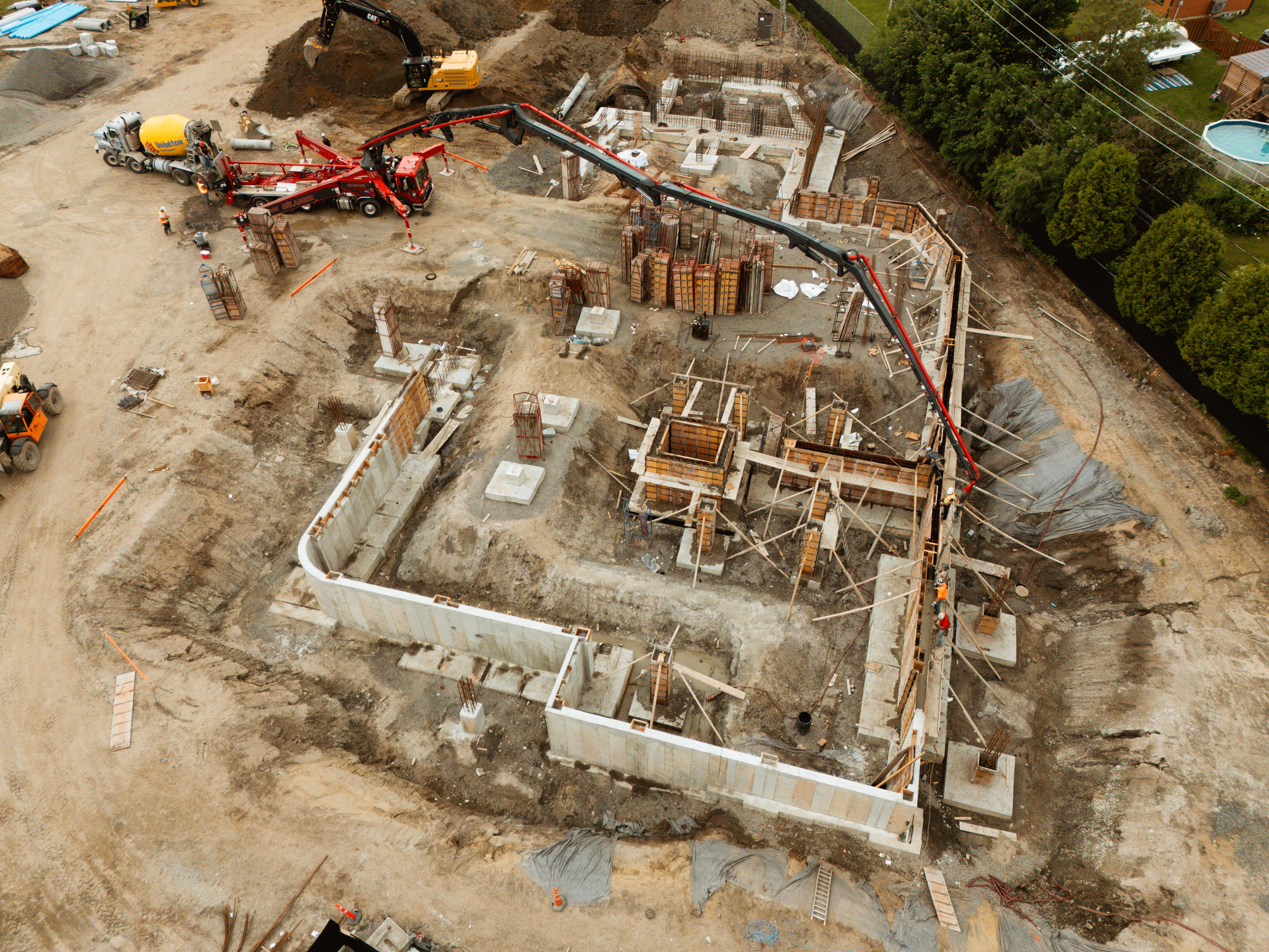 Avancement des travaux du Centre communautaire multiservice et complexe récréatif