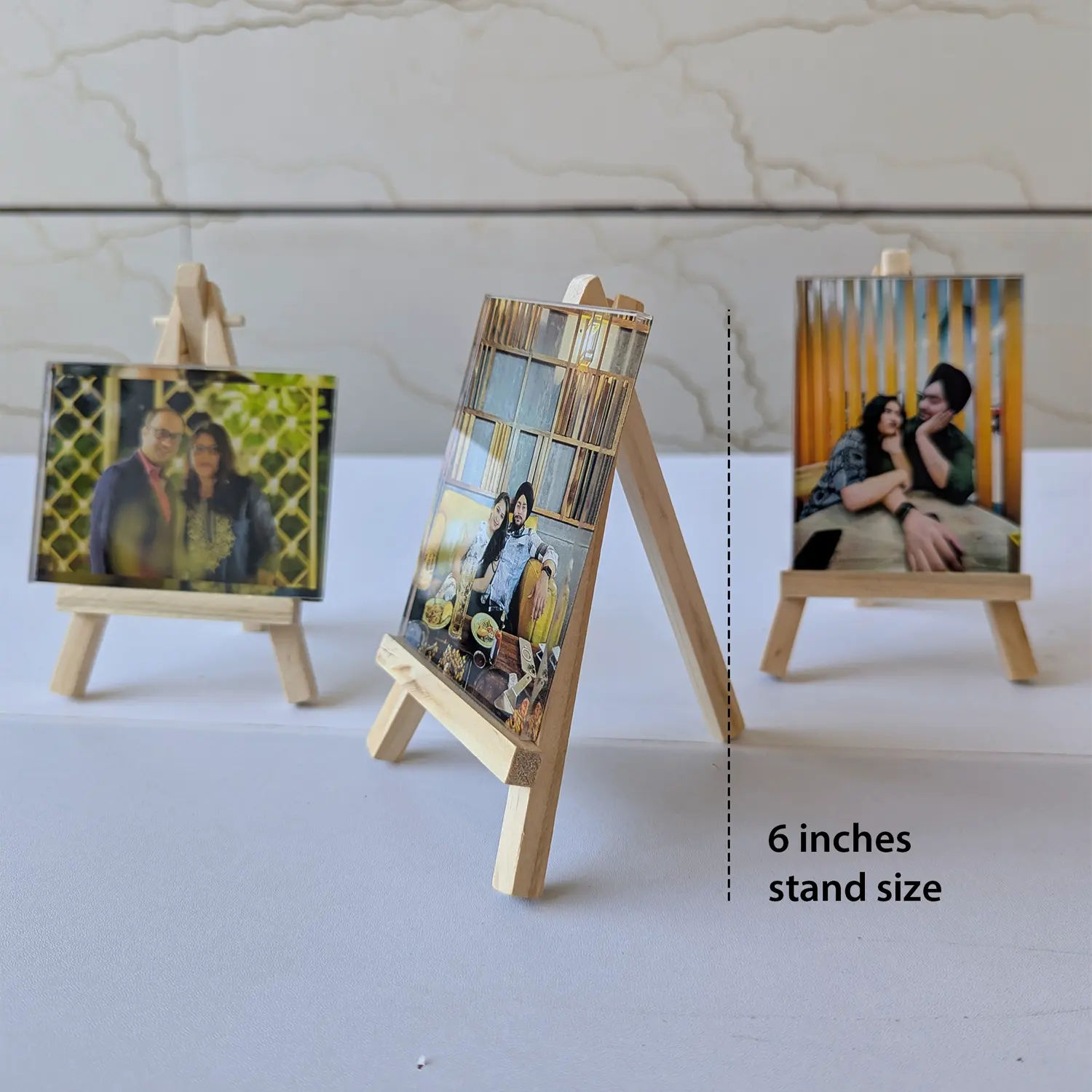 Set of Mini Frames with Wooden Stand - Image 3
