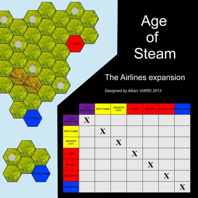 Age of Steam Expansion: Airlines / The Mediterranean