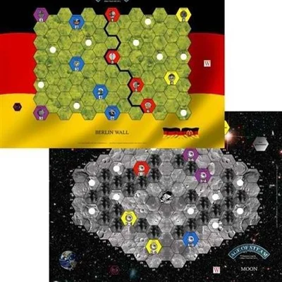Age of Steam Expansion: Moon and Berlin Wall