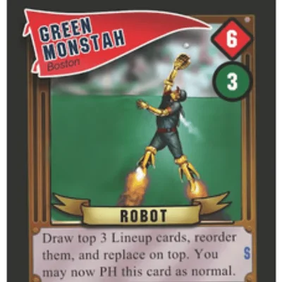Baseball Highlights 2045: Green Monstah Promo Card