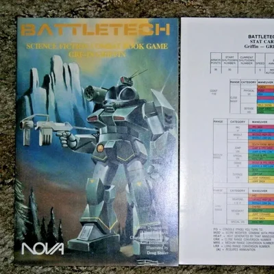 BattleTech Science Fiction Combat Book Game: GRF-1N Griffin