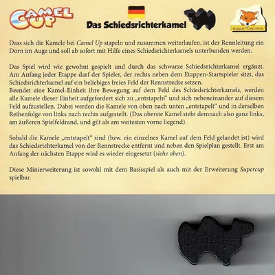 Camel Up: The Referee Camel