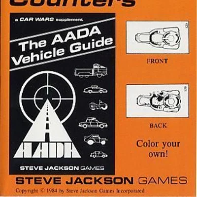 Car Wars Expansion Set #6, The AADA Vehicle Guide Counters