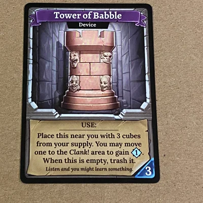 Clank!: Tower of Babble Promo Card
