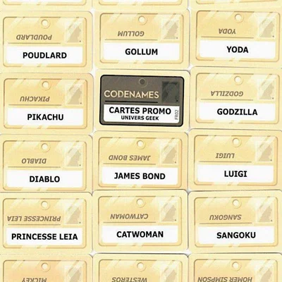 Codenames: Cartes promo – Univers Geek