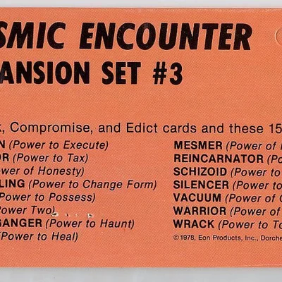 Cosmic Encounter: Expansion Set #3