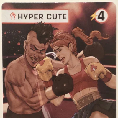 Dans les cordes: Hyper cute card