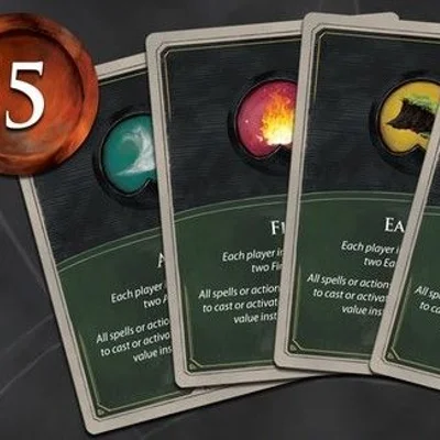 Dark Domains: Elemental Arcana Fortune Cards