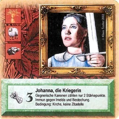 Die Siedler von Catan: Das Kartenspiel – Sonderkarte 2002 – Johanna, die Kriegerin