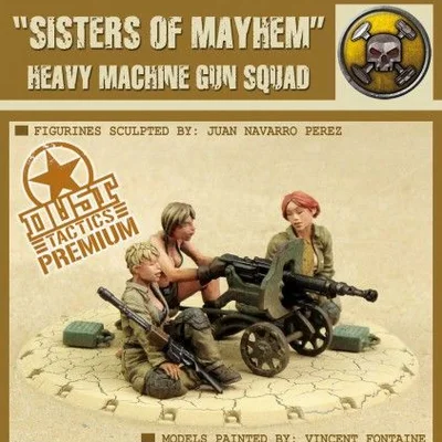 Dust Tactics: Mercenary Heavy Machine Gun Squad – "Sisters of Mayhem"