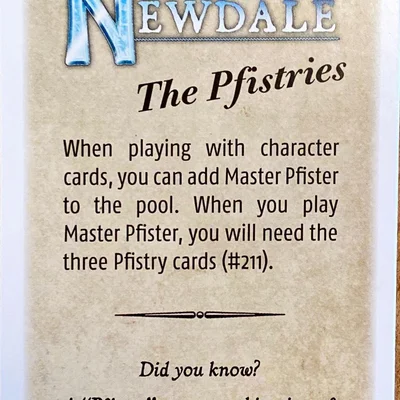 Expedition to Newdale: The Pfistries