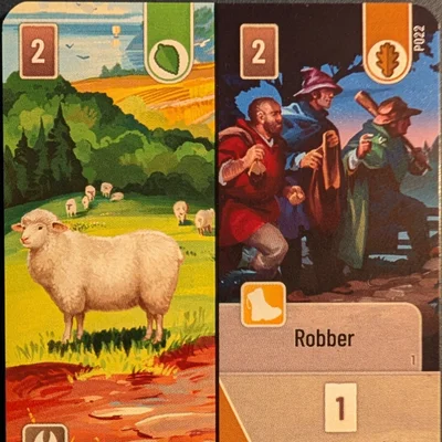 Forest Shuffle: Sheep / Robber Promo Card