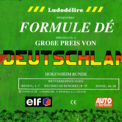 Formule Dé Circuit № 4: GROSSER PREIS VON DEUTSCHLAND – Hockenheim Ring
