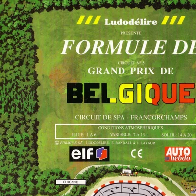 Formule Dé Circuit № 5: GRAND PRIX DE BELGIQUE – Circuit de Spa – Francorchamps