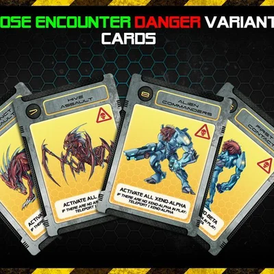 Galaxy Defenders: Close Encounter Danger Variant Cards