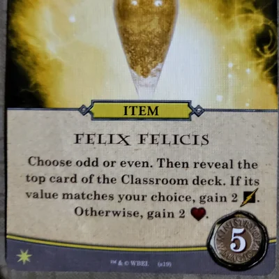 Harry Potter: Hogwarts Battle – Defence Against the Dark Arts: Felix Felicis Promo Card