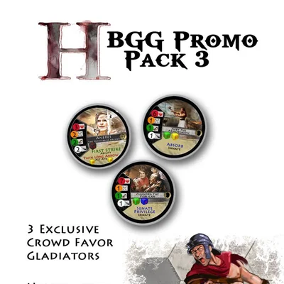 Hoplomachus: Crowd Favor Gladiators – BGG Promo Pack 3