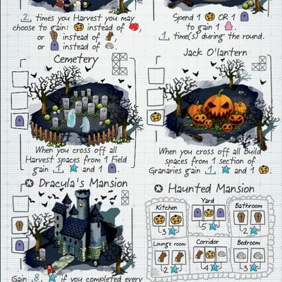 Imperial Settlers: Roll & Write – Halloween 2019 Promosheet