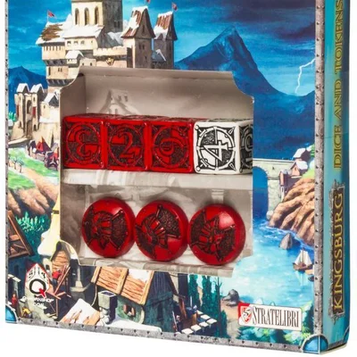 Kingsburg: Dice and Tokens (Red)