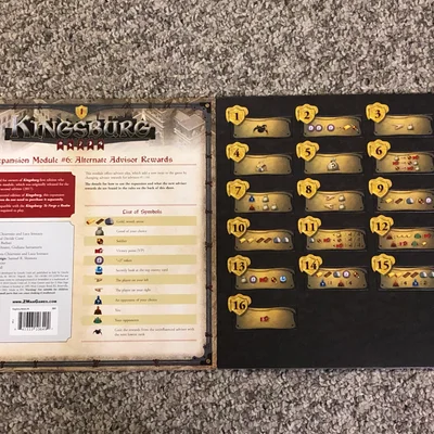 Kingsburg: Expansion Module #6 – Alternate Advisor Rewards