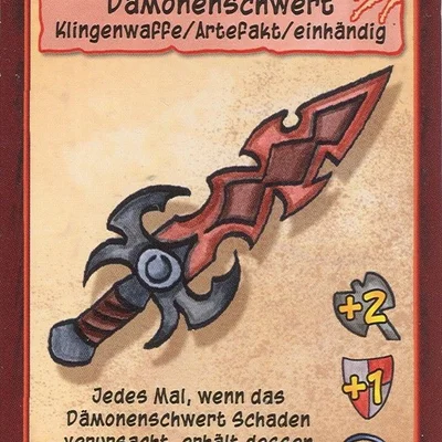 Kleine Helden promo card "Dämonenschwert"