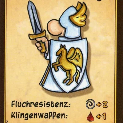 Kleine Helden promo card "Weißer Ritter"