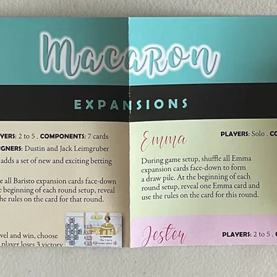 Macaron: Kickstarter Expansion Pack