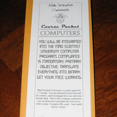 Mad Scientist University Course Packet: Computers