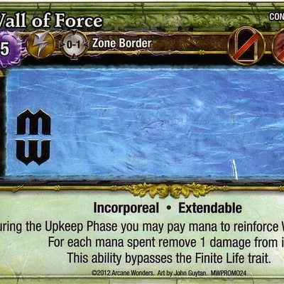 Mage Wars: Wall of Force Promo Card