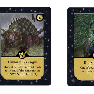 Monarch: Hungry Tarasque and Regal Peacock