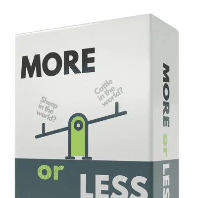 More or Less Original Edition Card Game: How Good Is Your Judgement?