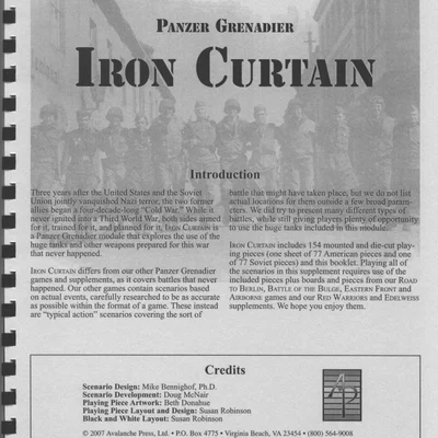 Panzer Grenadier: Iron Curtain