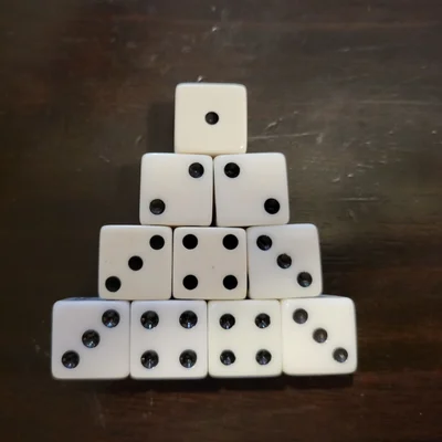 Pyramids of Dice