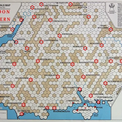 Railway Rivals Map LW: London and Western