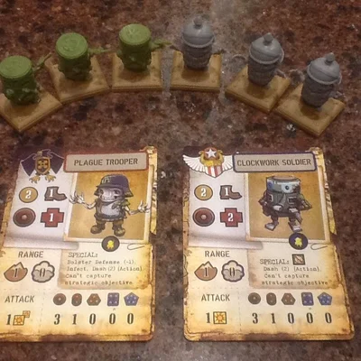 Rivet Wars: Clockwork Soldiers vs. Plague Troopers