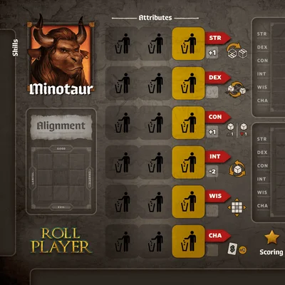 Roll Player: Minotaur Promo Punchboard