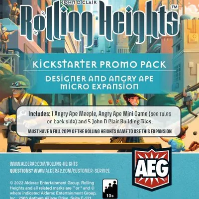 Rolling Heights: Kickstarter Promo Pack – Designer and Angry Ape Micro Expansion