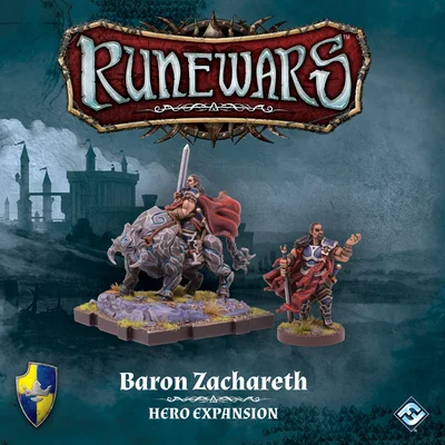 Runewars Miniatures Game: Baron Zachareth – Hero Expansion