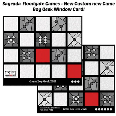 Sagrada: Promo 14 – Game Boy Geek 2021 Window Pattern Card