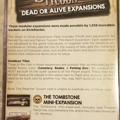 Saloon Tycoon: Dead or Alive Expansion