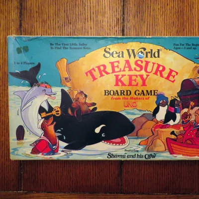 Sea World Treasure Key Board Game