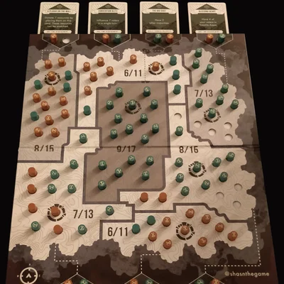 SHASN: Game board for 2-3 players