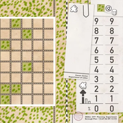 Small City: Player boards Expansion #3 – The Forests