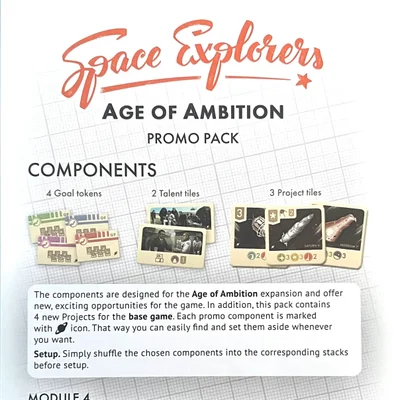 Space Explorers: Age of Ambition Promo Pack
