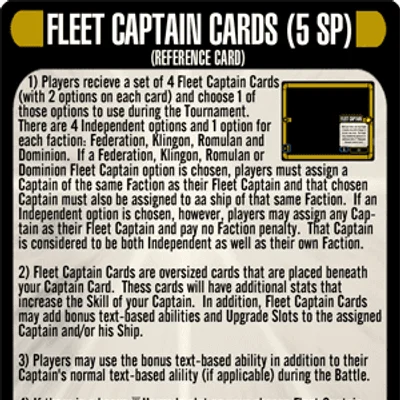 Star Trek: Attack Wing – Fleet Captains Resource