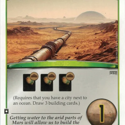 Terraforming Mars: Aqueduct Systems Promo Card