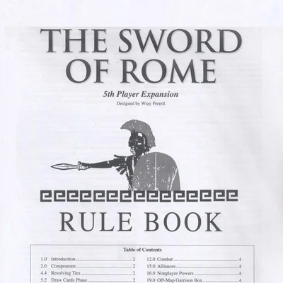 The Sword of Rome: 5th Player Expansion