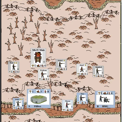 Trench War: A Solitaire Game of Tactical Combat in the Trenches of the First World War.
