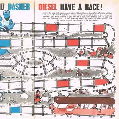 Wally Woo and Dasher Diesel Have a Race!